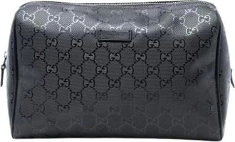 Gucci Pre-owned Clutches, female, Black, Size: ONE SIZE Pre-owned Zip-Around Pouch