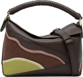Loewe Borsa tote Puzzle con manico intrecciato - Marrone