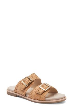 Ara Elm Studded Buckle Strap Slide Sandal in Natural at Nordstrom, Size 9.5-10Us