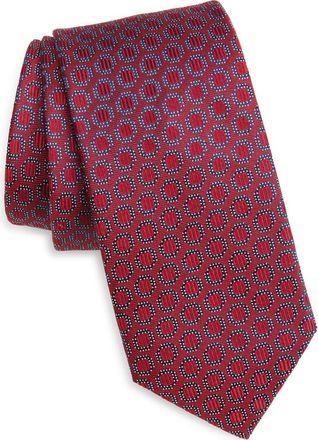 Nordstrom Kayden Neat Silk Tie in Red at Nordstrom