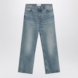Ami Blue Washed Effect Jeans