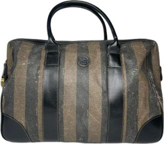 Fendi Pre-owned Weekend Bags, female, Brown, Size: ONE SIZE Pre-owned Vintage Weekend Bag