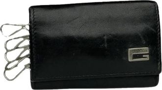 Gucci Pre-owned Accessories, female, Black, Size: ONE SIZE Pre-owned Leather Key-holder