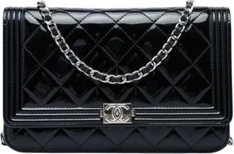 Chanel Pre-owned Boy Wallet on Chain - - Pre-owned - Donna - Nero - ONE SIZE