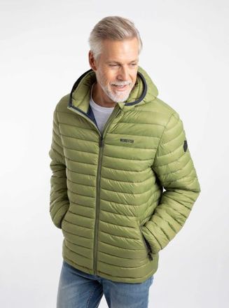 Weird Fish Flete Showerproof Padded Jacket in Washedoak at Nordstrom, Size Xxx-Large