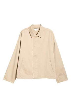 BP. Cotton Twill Zip Jacket in Tan Nantucket at Nordstrom, Size Xx-Large