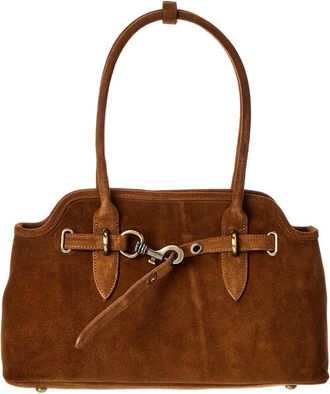 Persaman New York Heather16 Suede Shoulder Bag