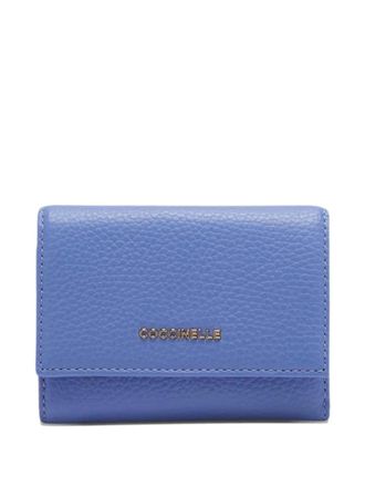 Coccinelle metallic-logo wallet - Blu