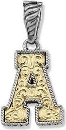 Samuel B. Two-Tone Initial Pendant in Silver/gold A at Nordstrom Rack