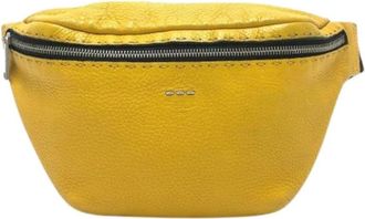 Fendi Pre-owned Vintage Sling Bag - Dames - Vintage Heuptassen - Geel - ONE Size - Leer - Vintage