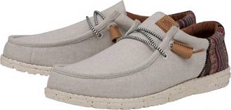 Hey Dude Mens Wally Funk Baja Slip-On In Cream