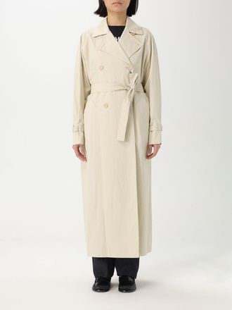 Max Mara Trench a doppiopetto lungo Max Mara in lino