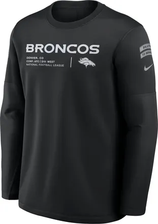 Nike Denver Broncos Salute to Service Sideline Coaches Nike Mens NFL Pullover Crew in Black | 03BR00AA2A-97P