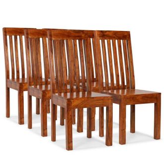 vidaXL Vidaxl - Sillas De Comedor 6 Unidades Madera Maciza Moderna