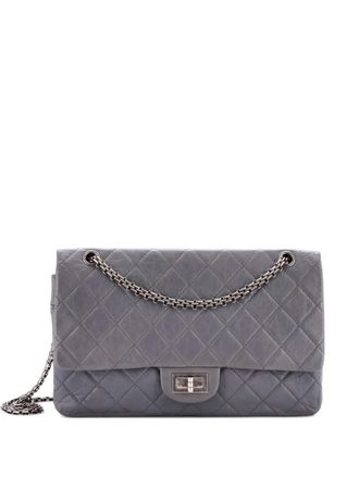 Chanel Borsa a spalla 227 Reissue 2.55 in pelle di vitello trapuntata con battente - Grigio
