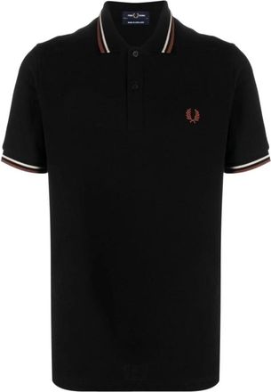 Fred Perry M12 Twin Tipped Polo - Heren - Polos - Zwart - 4XS - Katoen - Tops