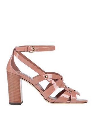 シューズ・サンダルその他 TOD'S Woman Heeled sandals Leather XXW02L0II70MID S410 Woman BLACK Sandals in Leather XXW52L0JB80BSS35B999 | Tods