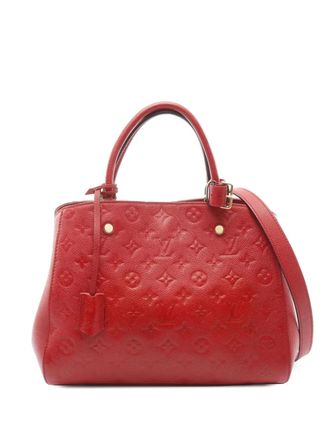 Louis Vuitton 2015 Montaigne MM tas met monogram-print - Rood