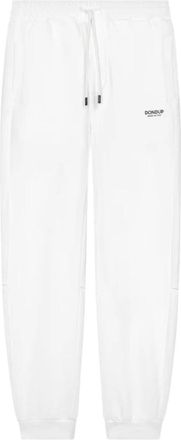 Dondup Regular-fit Joggingbroek - Heren - Sweatpants - Wit - L - Katoen - Broeken