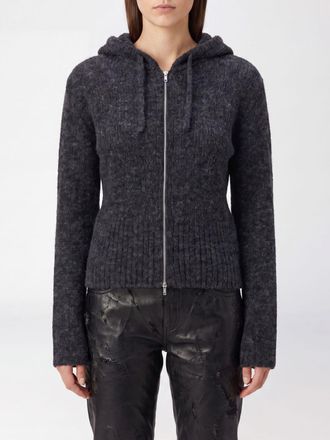 Our Legacy Felpa slim fit in maglia di lana dalpaca con cappuccio e zip