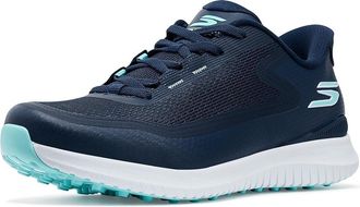 Skechers Flight Slip-In Spikeless Golf Shoes Womens Golf Shoes Navy Blue : 7.5 B - Medium, Synthetic
