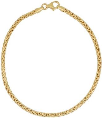 Bony Levy Mens 14K Gold Wheat Chain Bracelet in 14K Yellow Gold at Nordstrom, Size 8