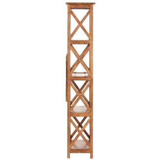 Berkfield Home Beautiful Bookshelf 60x30x160 cm Solid Acacia Wood Honey Finish in Brown | Size: 60 x 30 x 160 cm