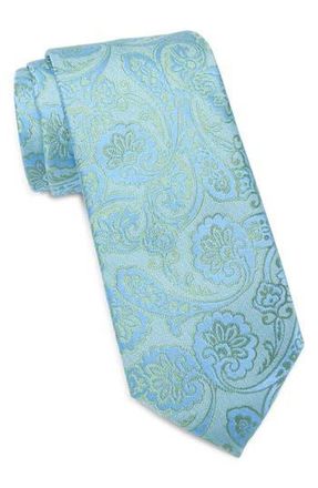 Nordstrom Hatch Paisley Silk Tie in Blue/Green at Nordstrom Rack