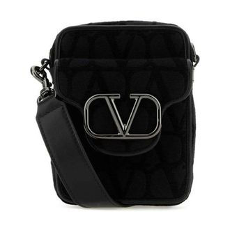 Valentino VLogo Crossbody Bag - male - Valentino - Cross Body Bags - Black - ONE SIZE - Bags