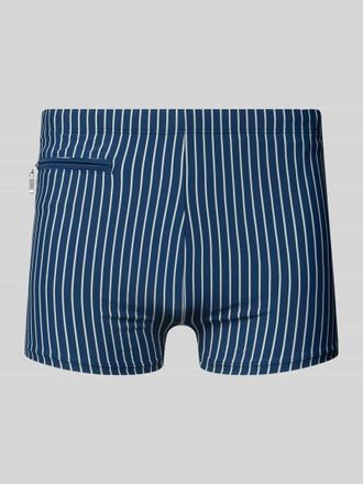 Schiesser Badehose im Allover-Look mit Rei&szlig;verschlusstasche in Marine, Gr&ouml;&szlig;e XXL