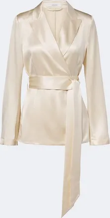 Joseph Archer belted silk satin jacket
