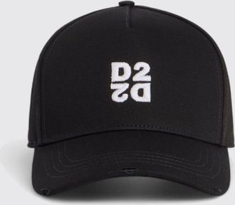 Dsquared2 Cappello da baseball in cotone con logo ricamato