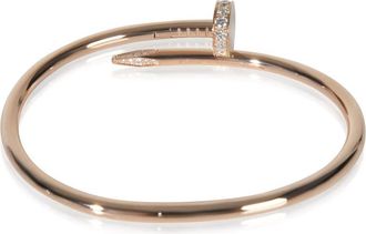 Cartier Pre-Owned Cartier Rose Gold Diamond Juste Un Clou Bracelet