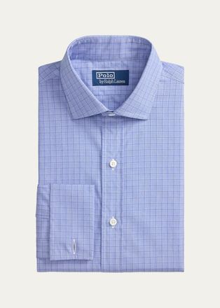 Polo Ralph Lauren Mens Custom Fit Plaid French Cuff Shirt