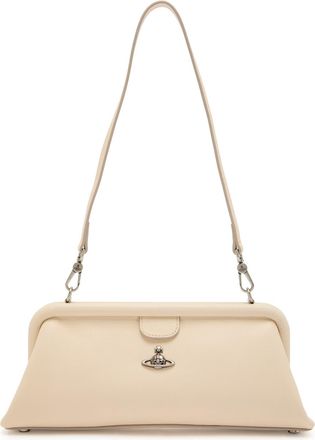 Vivienne Westwood Jane Frame Leather Purse - Cream - One Size