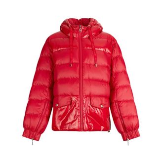 Liu Jo Down Jackets, female, Red, Size: XS Quilted Nylon Jacket