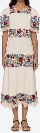 Sea New York Katharine Embroidery Dress In Multi
