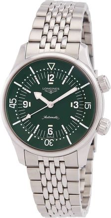 Longines Legend Diver Automatic Green Dial Watch L3.764.4.06.6