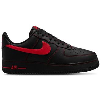 Nike Mens Air Force 1 07 LV8 - Running Shoes - University Red / Black Size 10.0