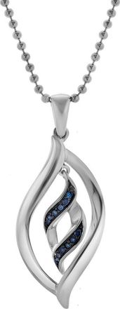 LuvMyJewelry Noraya Sterling Silver 0.09 Ct Diamond Teardrop Pendant in 925 Sterling Silver at Nordstrom