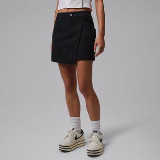 Nike Jordan Womens Jordan Flight Cargo Wrap Skirt in Black | IF1174-010