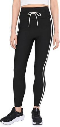 L*Space Sutton Leggings Womens Workout Black/Cream : LG, Nylon/Spandex