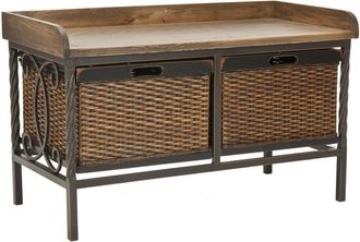 Safavieh Sillon adirondack en madera de acacia gris