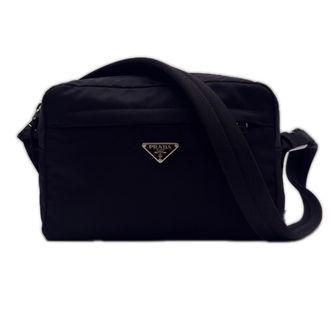 Prada Black Nylon Shoulder Bag (Pre-Owned)