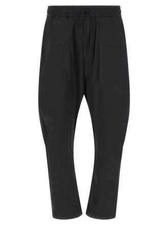 Thom Krom Black Relaxed Drawstring Pants