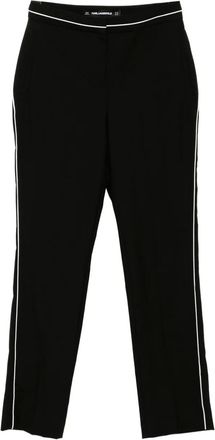 Karl Lagerfeld Pantaloni con profili a contrasto - Bianco