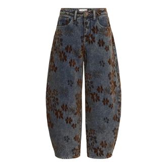 Cream Wijde Jeans - Dames - Jeans - Blauw - Maat: W27 Denim