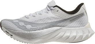 Saucony Mens Endorphin Pro 4 Sneaker, White/Silver, 12