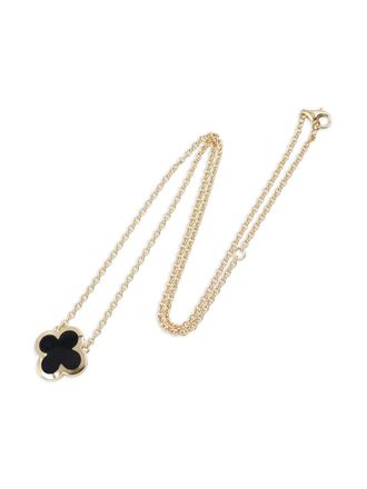 Van Cleef & Arpels 2010s onyx pure alhambra necklace - Gold