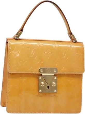 Louis Vuitton Tweedehands leren handtassen - Dames - Vintage Handtas - Geel - ONE Size - Vintage